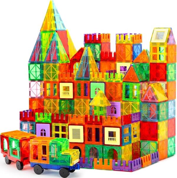 limitted time deal,104PCS Magnetic Building Tiles for Kids